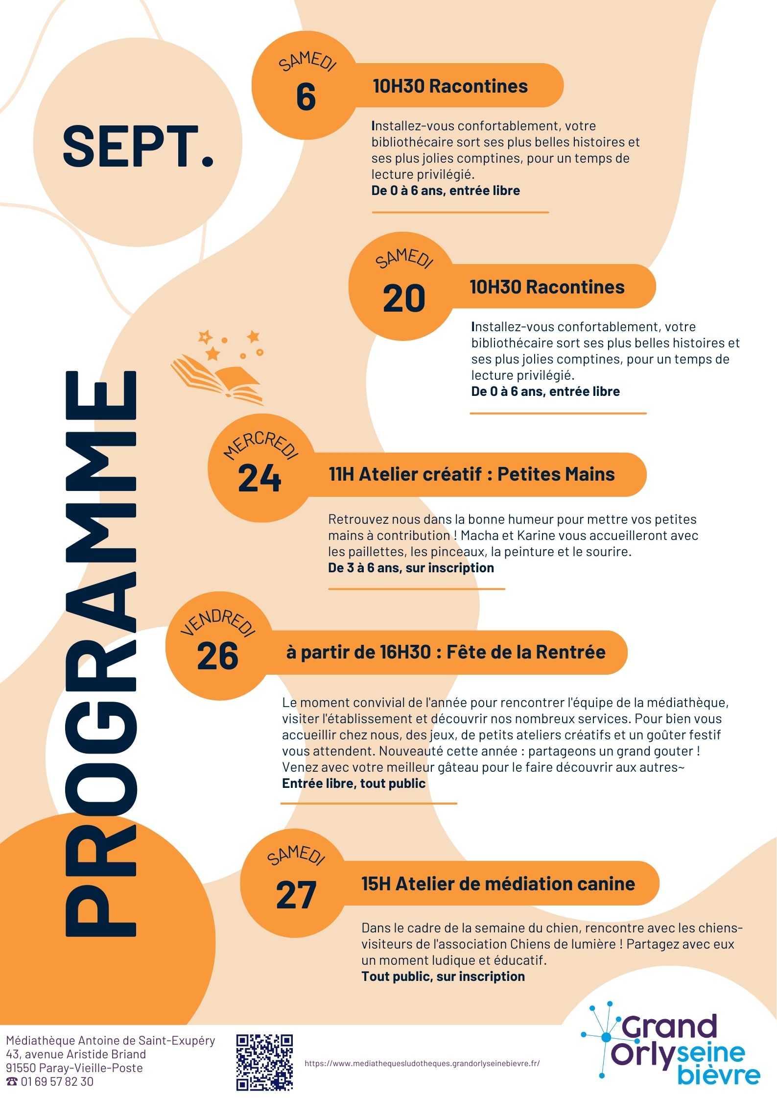 Le programme culturel de votre médiathèque